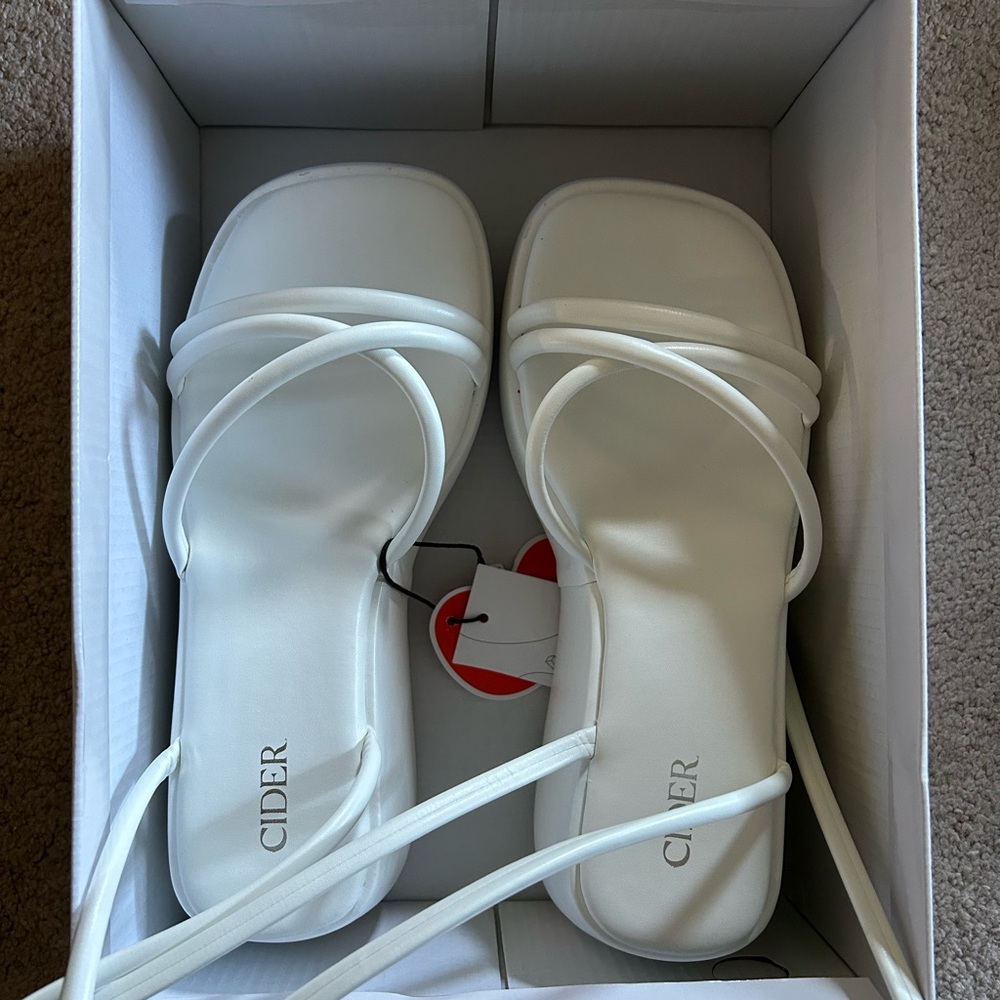 Cider Cream Strappy Sandals